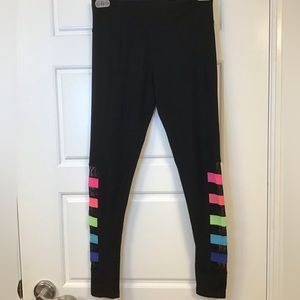 Justice Rainbow Mesh Leggings